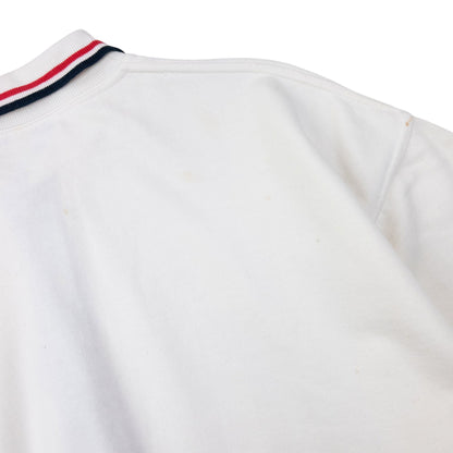 Vintage 90s Burberry Polo Sweatshirt Size M | Medium, White