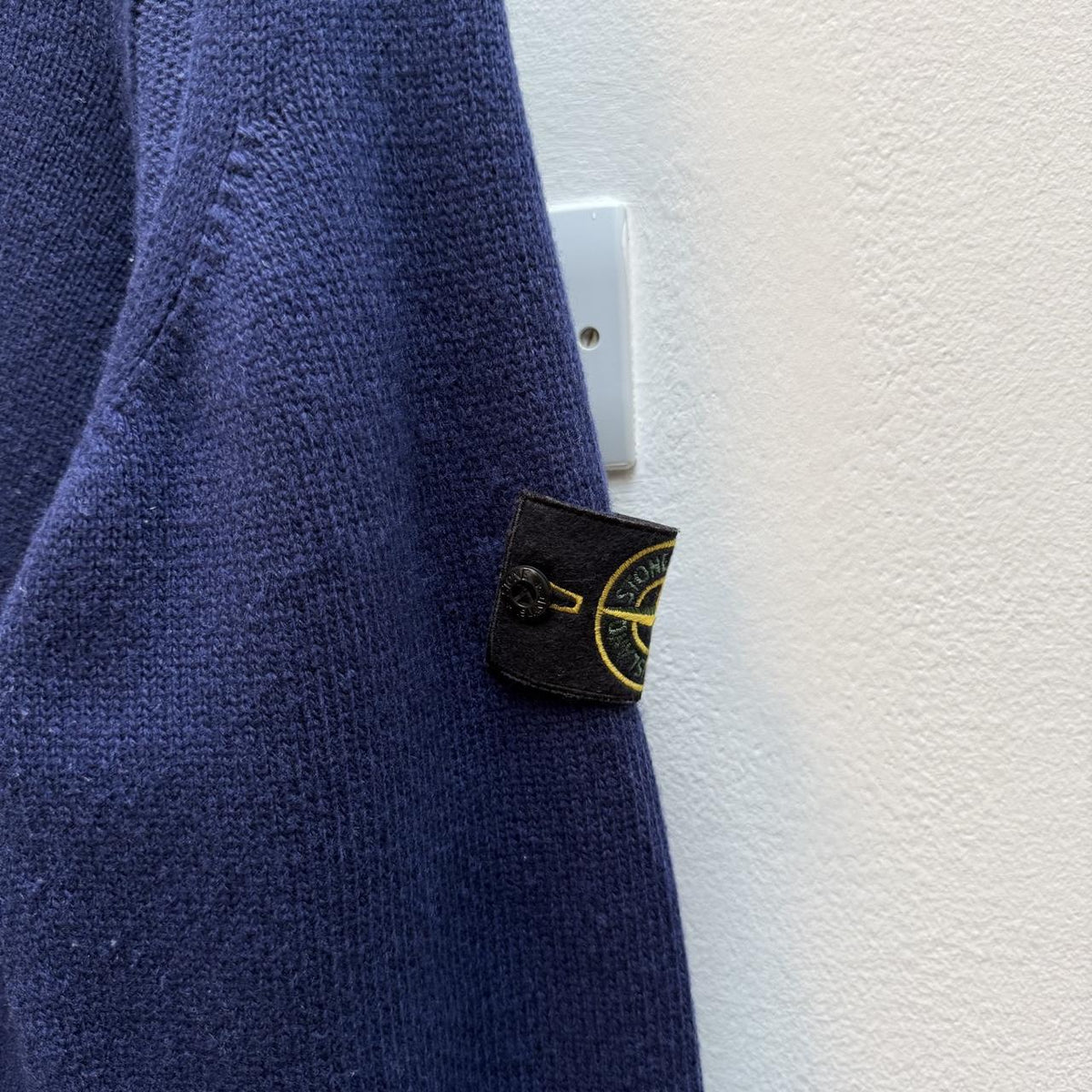 Stone Island Navy Blue Knit Jumper (XXL) | XXL, Multicoloured