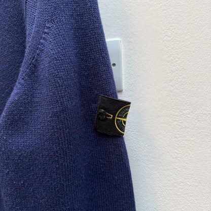 Stone Island Navy Blue Knit Jumper (XXL) | XXL, Multicoloured