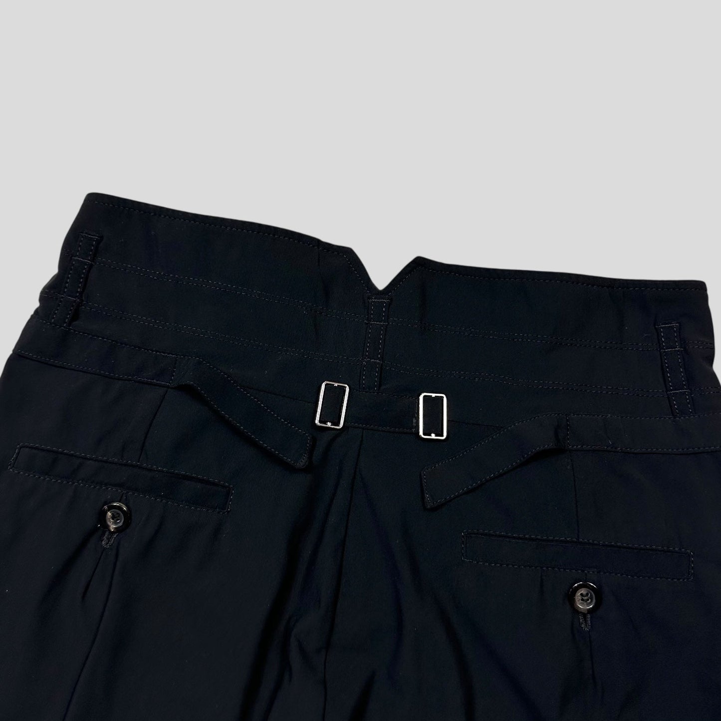 M+FG 00’s Rayon Silk Belted Skirt with Pleats - IT42 UK8-10