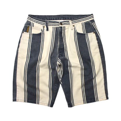 Armani Jeans Striped Denim Shorts