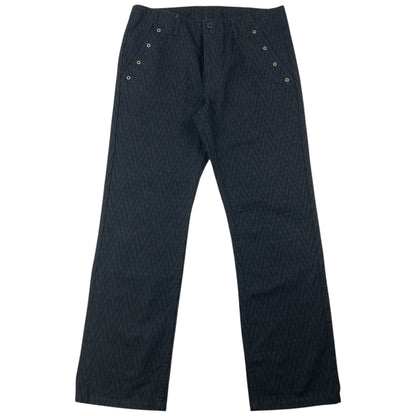 Vintage 2000s PPFM Zig-Zag Pattern Denim Jeans Size W31 | W31, Black