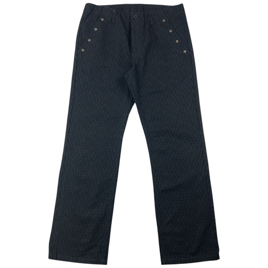 Vintage 2000s PPFM Zig-Zag Pattern Denim Jeans Size W31 | W31, Black