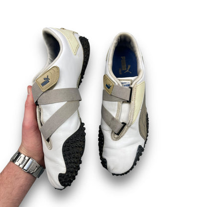 2000's Puma Mostro Leather White/Cream/Blue (UK9) | Default Title, Multicoloured