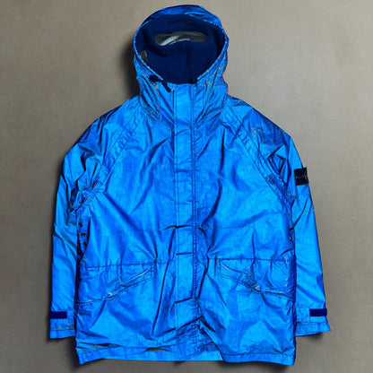 A/W1992 Balaclava Azure Blue Reflective Parka