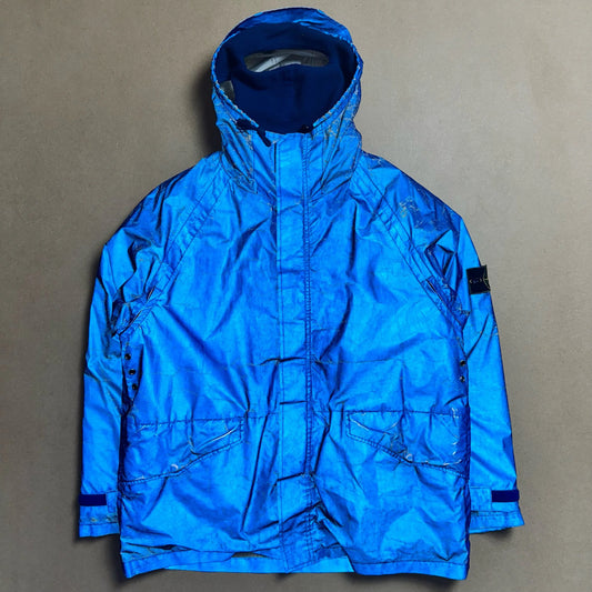 A/W1992 Balaclava Azure Blue Reflective Parka