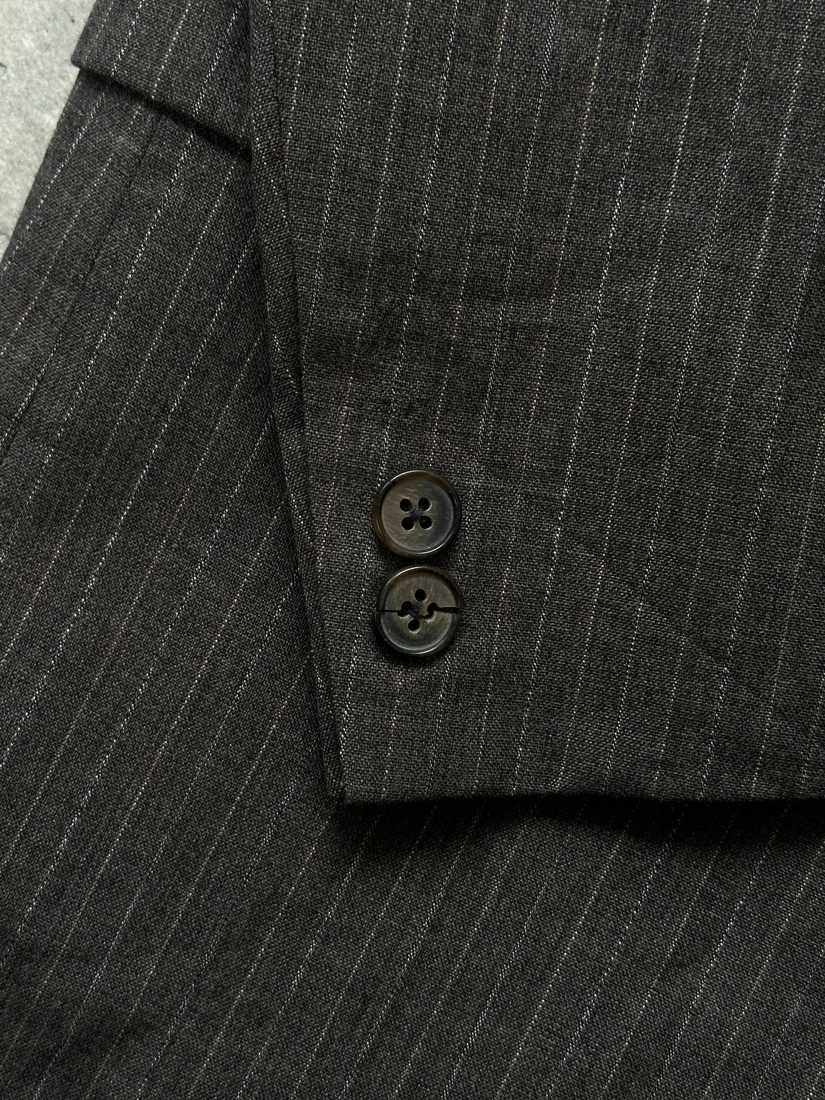 Christian Dior Monsieur 1990s striped single-breasted blazer in size 40R/L, tailored fit, with classic lapel and button details.