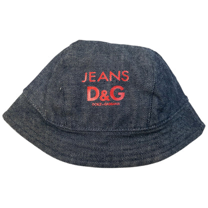 Vintage 2000s Dolce & Gabbana Reversible Denim Bucket Hat | O/S, Khaki