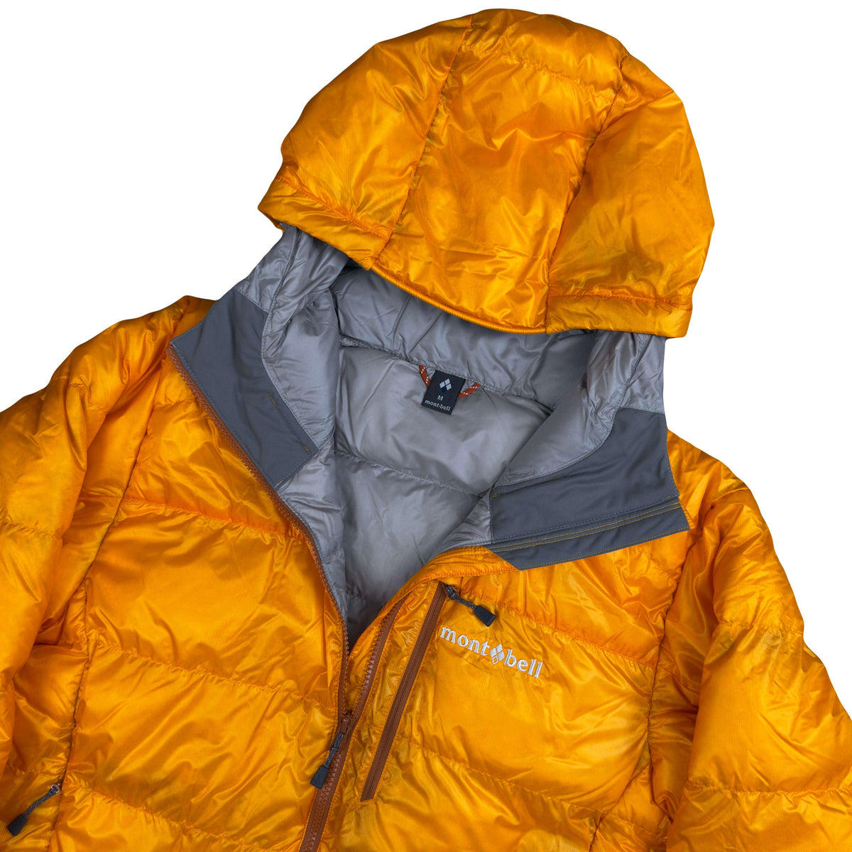 Montbell Alpine Down Parka Puffer Jacket In Orange (M)