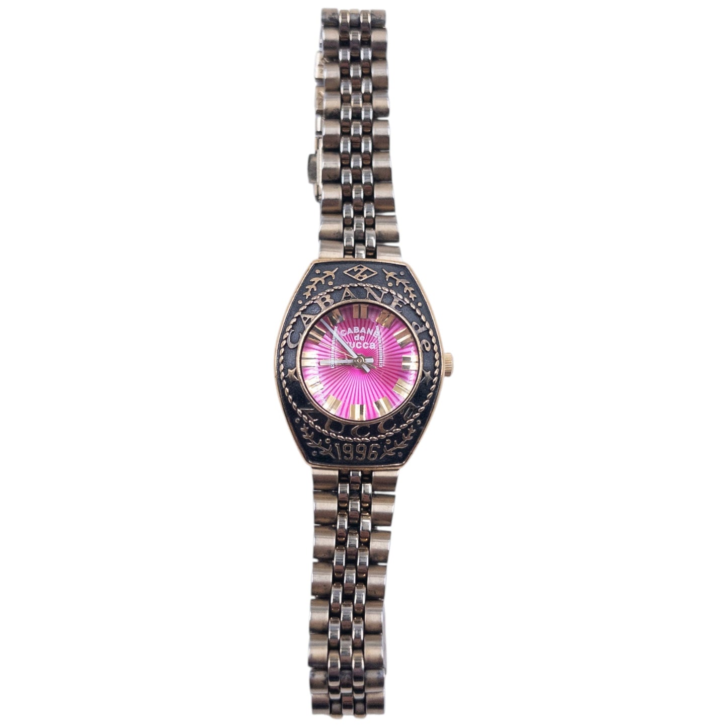 Vintage  1996 Cabane De Zucca By Issey Miyake Embossed Womens Watch | O/S, Multicoloured