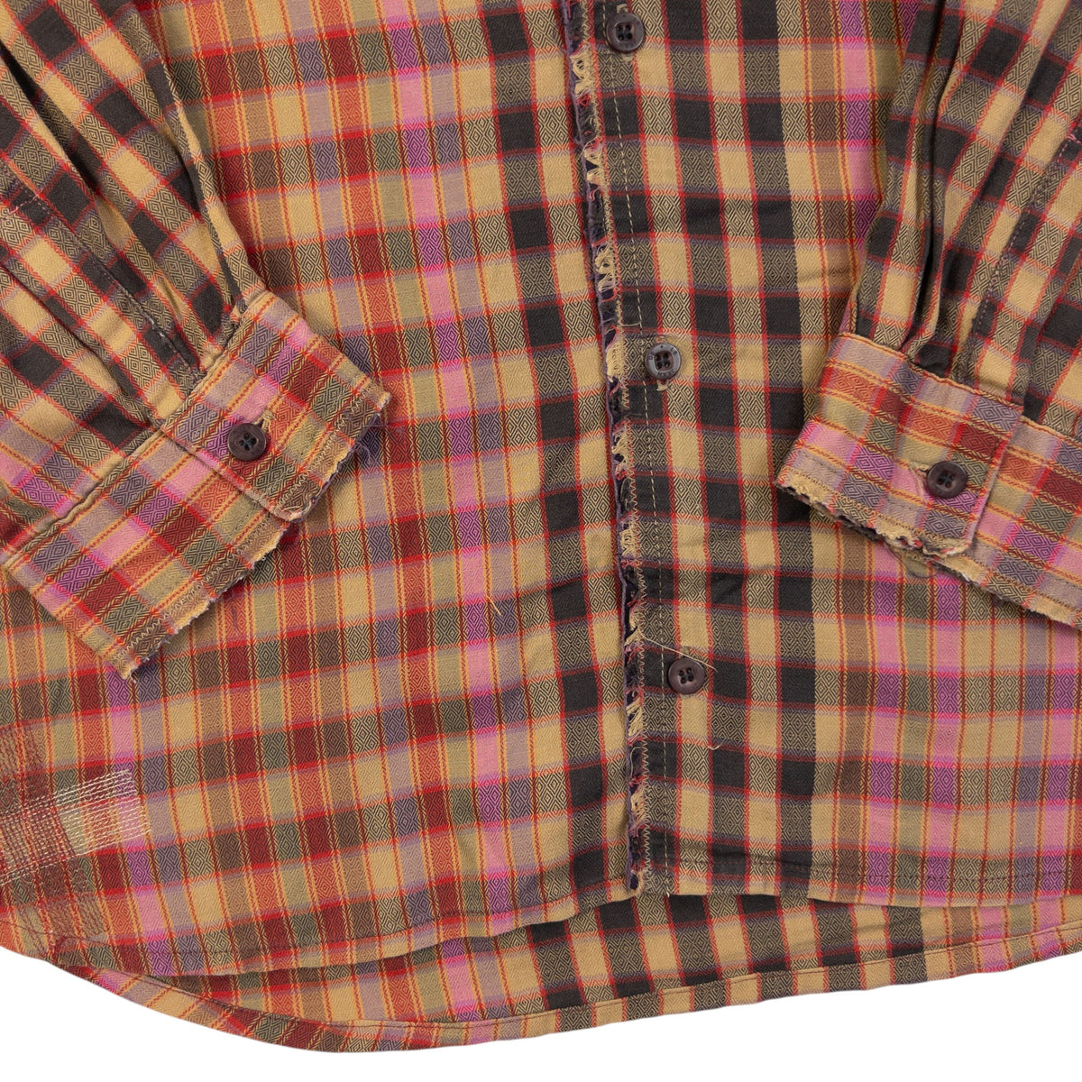 Vintage 2000s Marithe + Francois Girbaud Long Sleeve Button Up Shirt Size S | Small, Red