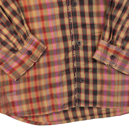 Vintage 2000s Marithe + Francois Girbaud Long Sleeve Button Up Shirt Size S | Small, Red