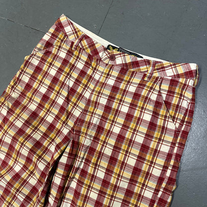 Avirex Plaid Shorts In Red ( W34 )