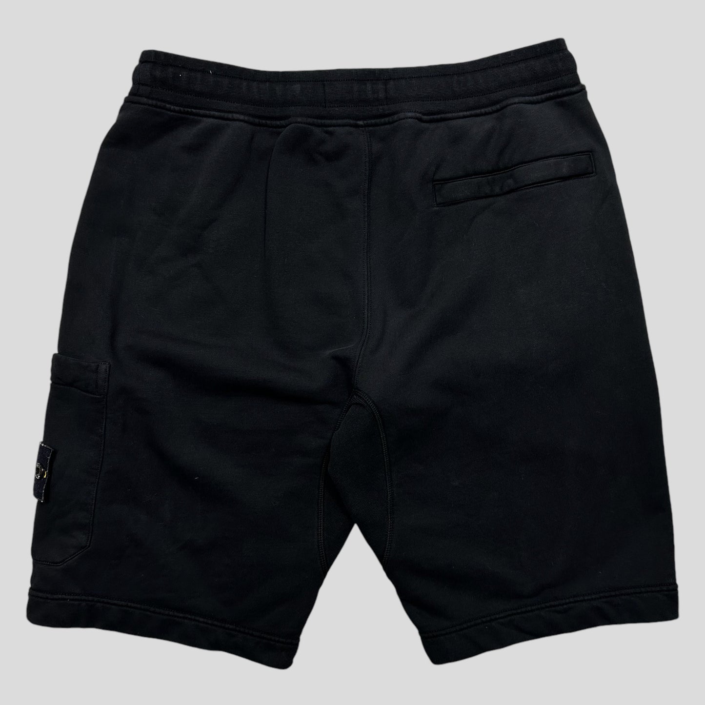 Stone Island Black Jogger Shorts - M