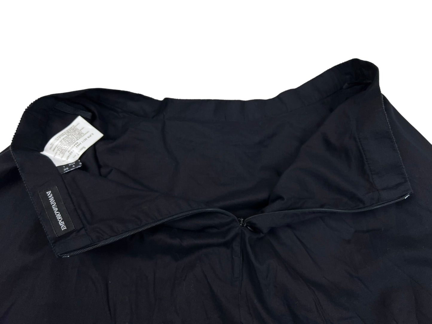 Emporio Armani gathered pleat skirt | Navy, Multicoloured