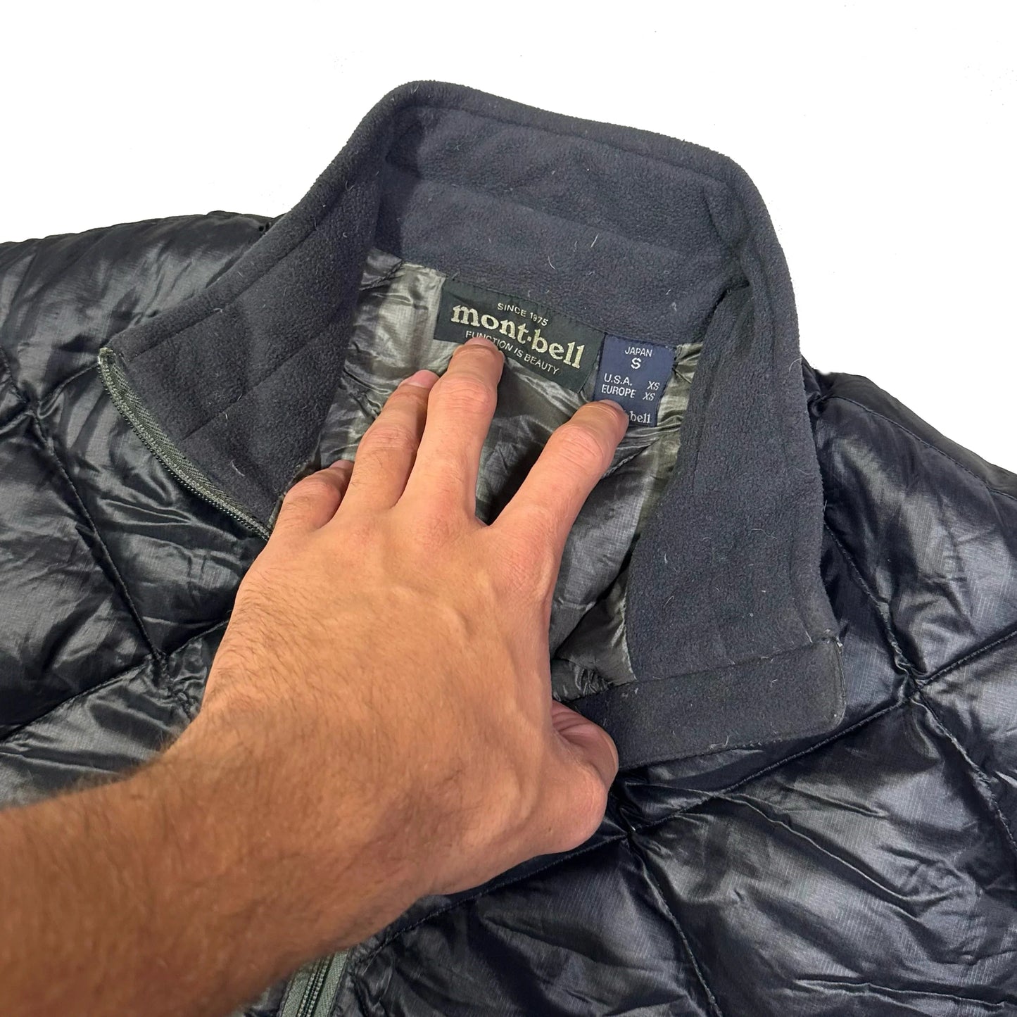 Montbell Diamond Stitch Puffer Jacket In Black ( M )