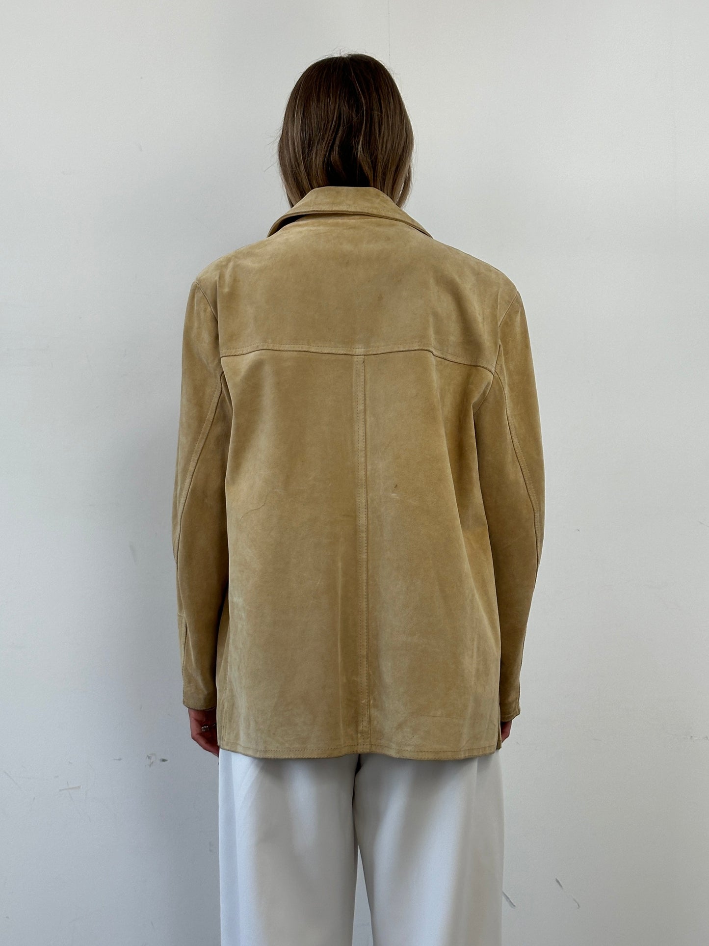 Vintage Boxy Suede Jacket - L/XL