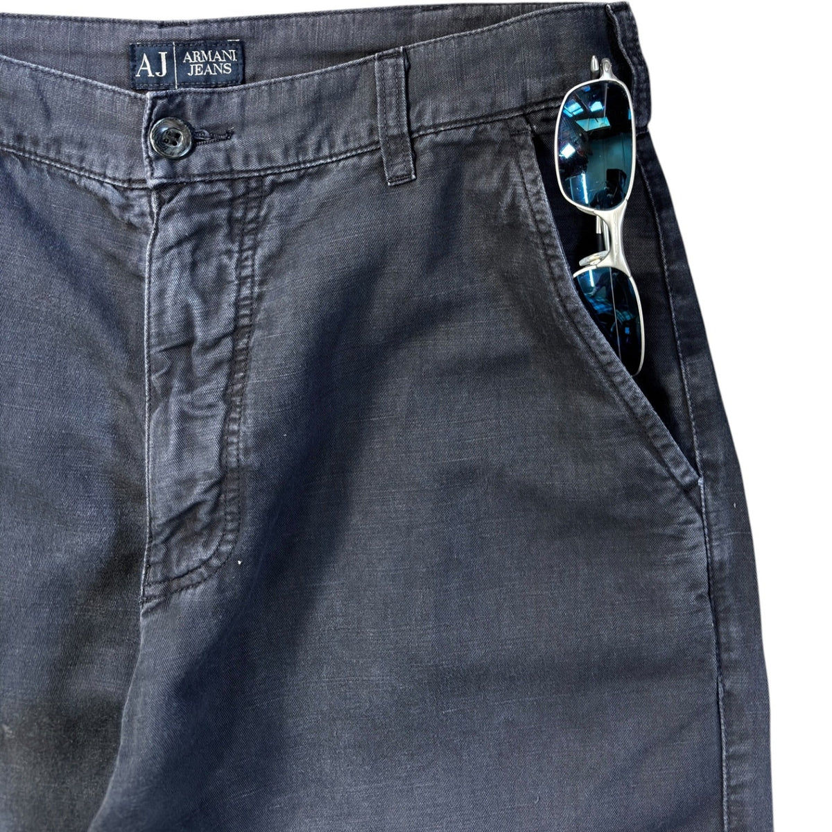 Armani Jeans 00’s Hemp Blend Pants W31 | W31, Black