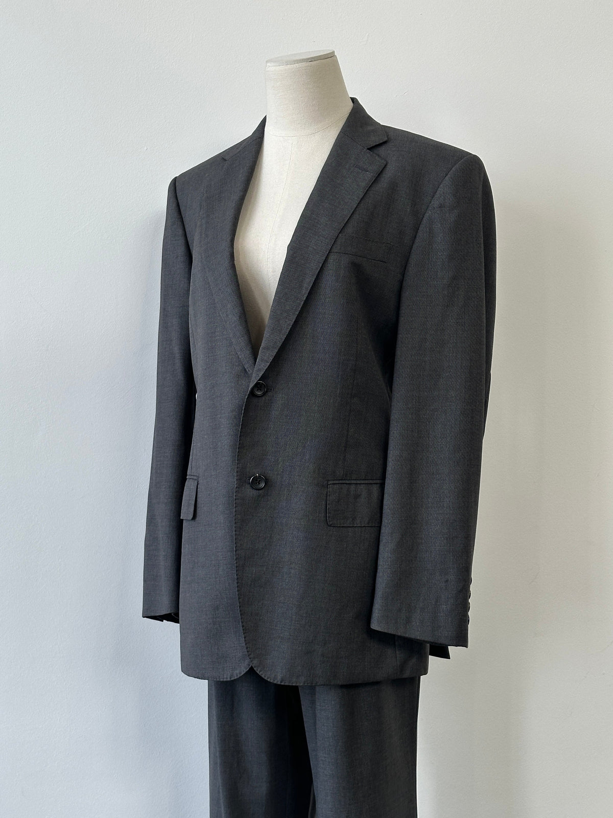 Loro Piana x Durban 1990s Pure Wool Straight Leg Suit - 38S/W30