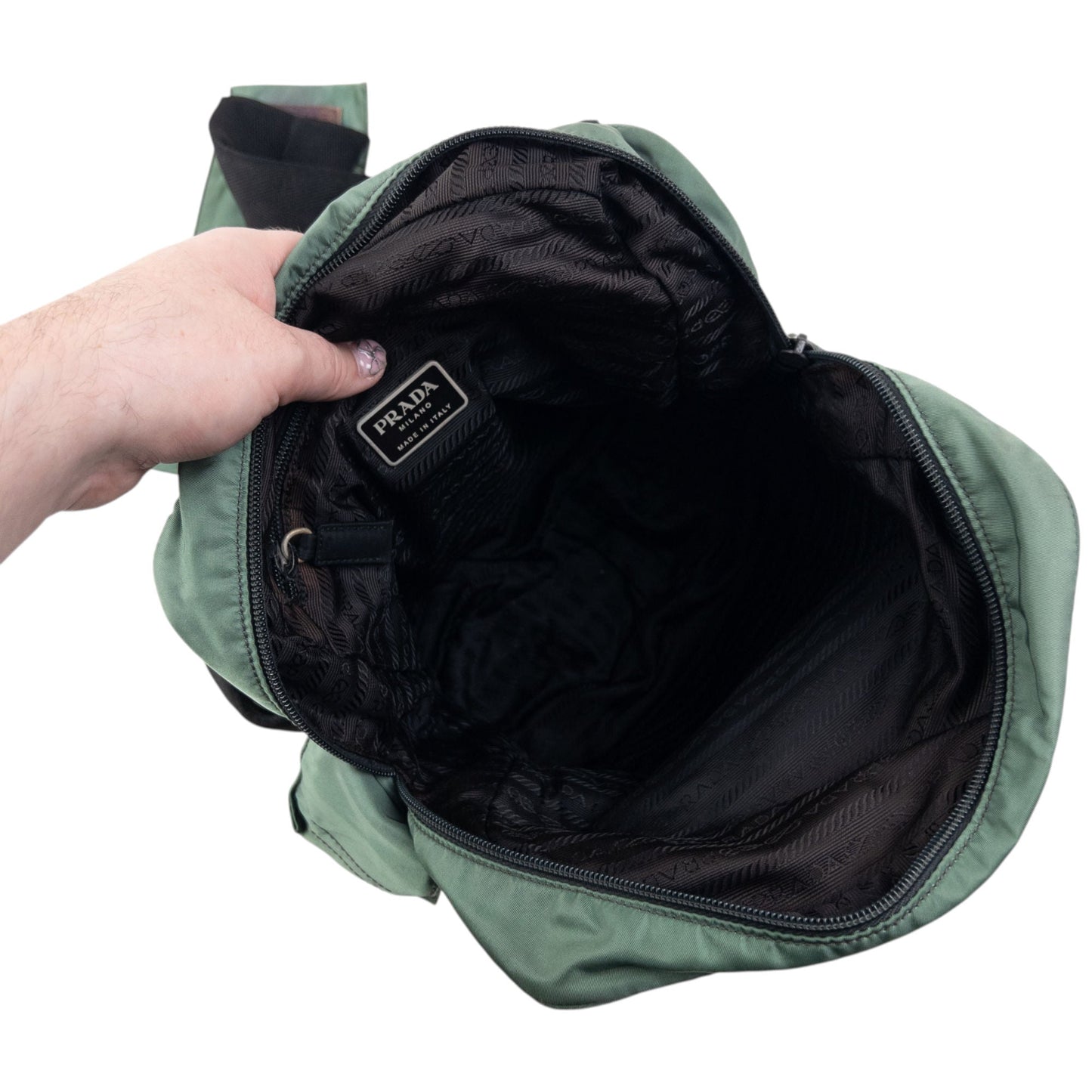 Vintage 2000s Prada Sport Sling Bag | O/S, Green