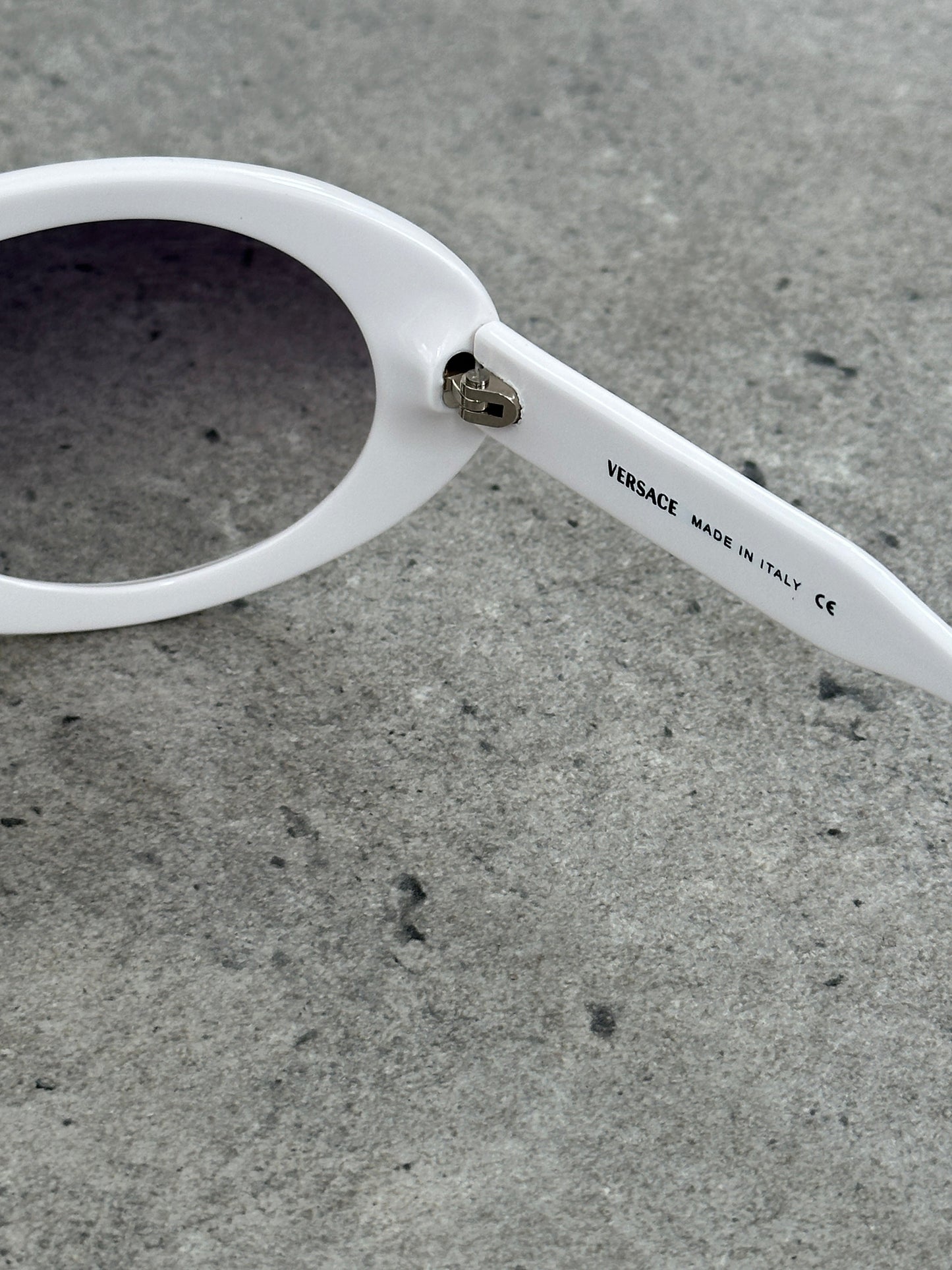 Versace 2000s Oversized Shield Logo Sunglasses