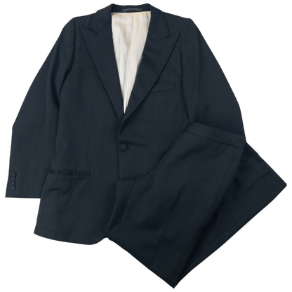 Vintage 90s Gucci By Tom Ford Jacket & Trousers Suit Set Size S | Small, Black