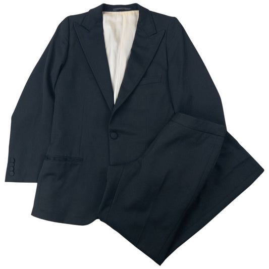 Vintage 90s Gucci By Tom Ford Jacket & Trousers Suit Set Size S | Small, Black