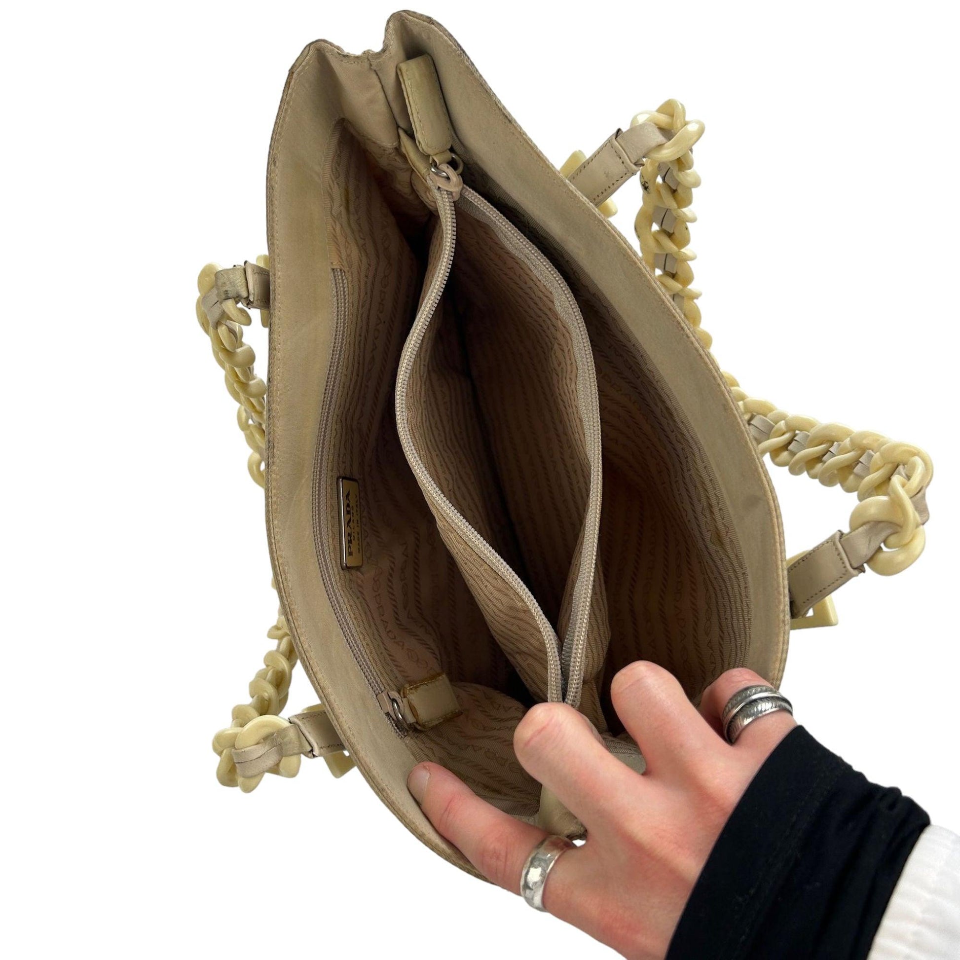 Vintage Prada Hand Bag with Braid Strap - Known Source