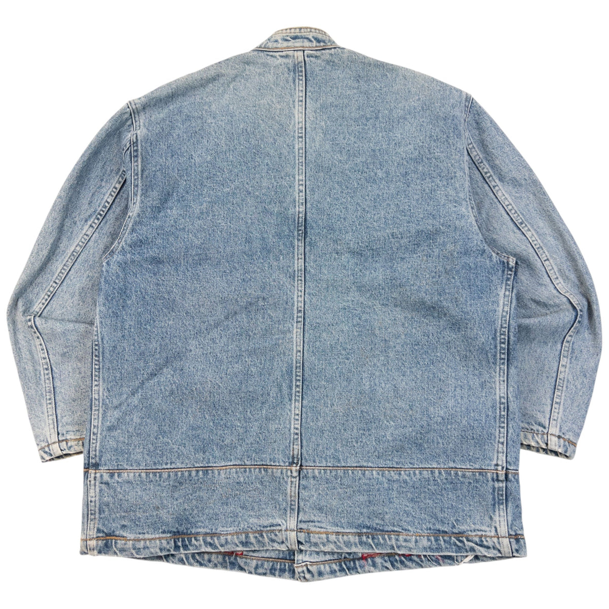 Vintage 80s Marithe + Francois Girbaud Button Up Denim Jacket Size L | Large, Blue