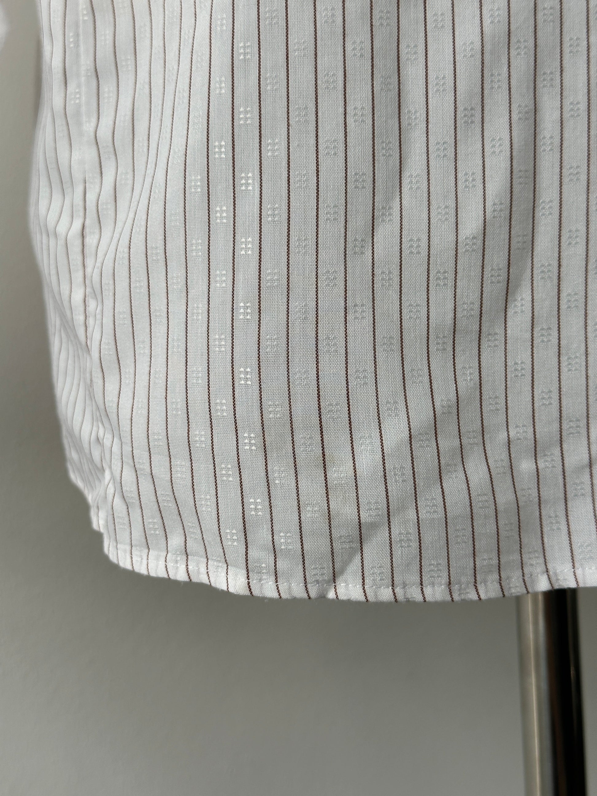 Christian Dior Chemises 1990s Jacquard Striped Shirt - M