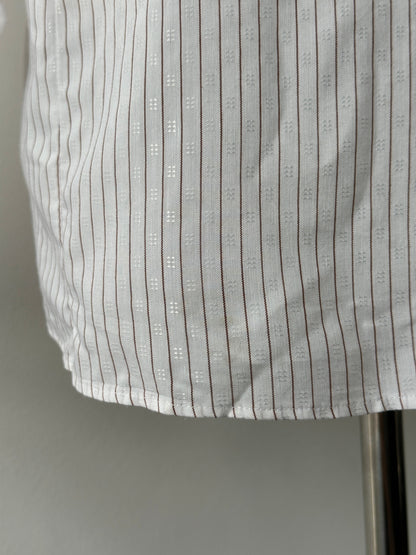 Christian Dior Chemises 1990s Jacquard Striped Shirt - M