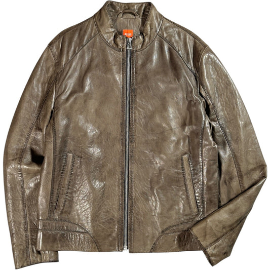 Hugo Boss Orange 00’s Faux Leather Jacket L | Large, Multicoloured