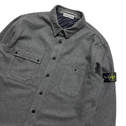 Stone Island Wool Double Pocket Overshirt