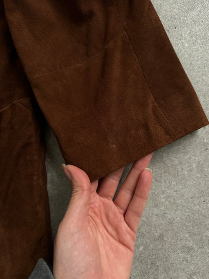 Vintage Relaxed Suede Blazer - XL