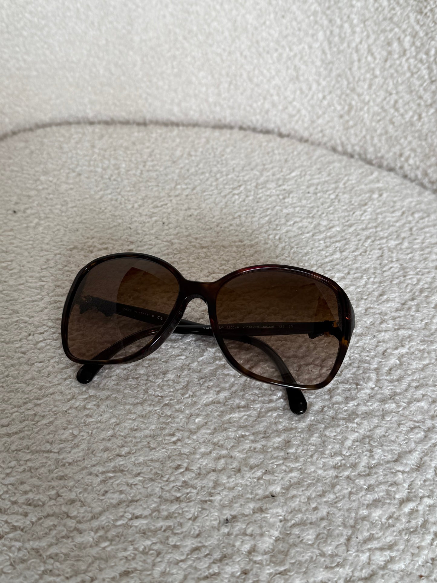 Vintage 2000s Chanel Oversized Sunglasses | O/S, Brown