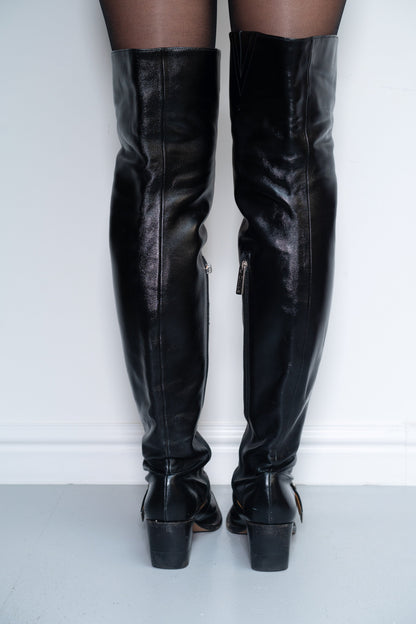 CHLOE THIGH HIGH BOOTS (EU 41) | DEFAULT TITLE, Black