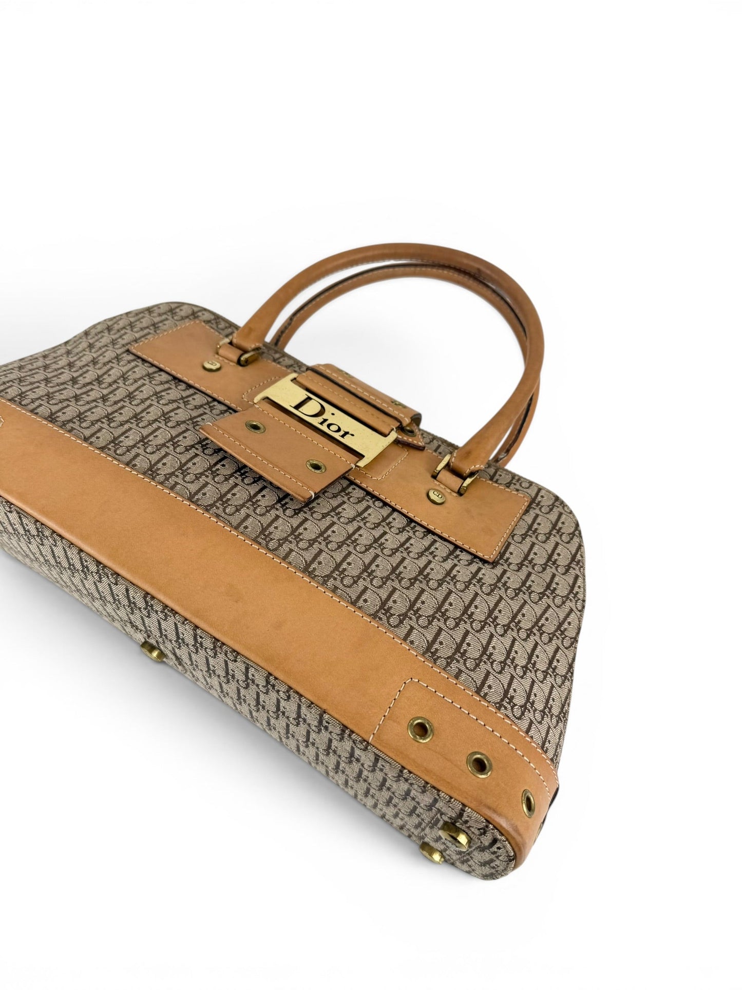 Vintage 2002 Christian Dior Diorissimo Street Chic Handbag | O/S, Brown
