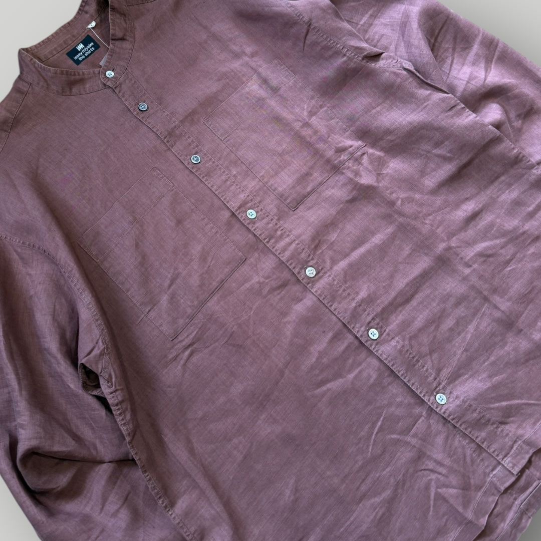 Issey Miyake Hamilton 90's Linen Shirt L | Default Title, Burgundy