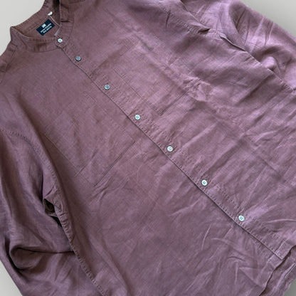 Issey Miyake Hamilton 90's Linen Shirt L | Default Title, Burgundy