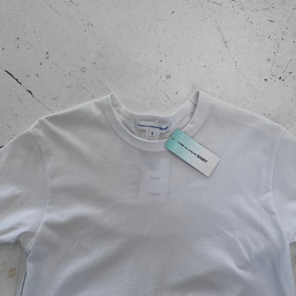 comme des garçons shirt zip tee | White, White