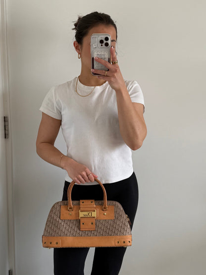 Vintage 2002 Christian Dior Diorissimo Street Chic Handbag | O/S, Brown