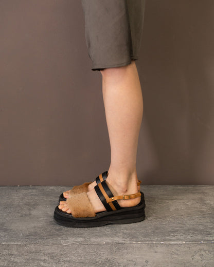 DRIES VAN NOTEN FUR SANDALS (EU 39)