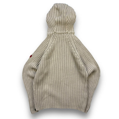 2000's Schott NYC Dual Zip Knitted Balaclava Hoodie (M) | Default Title, Beige