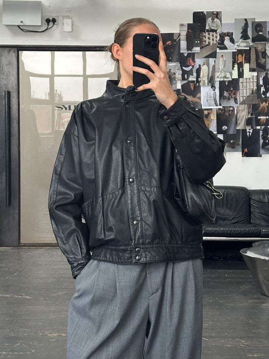 Vintage 1990s Leather Jacket - M