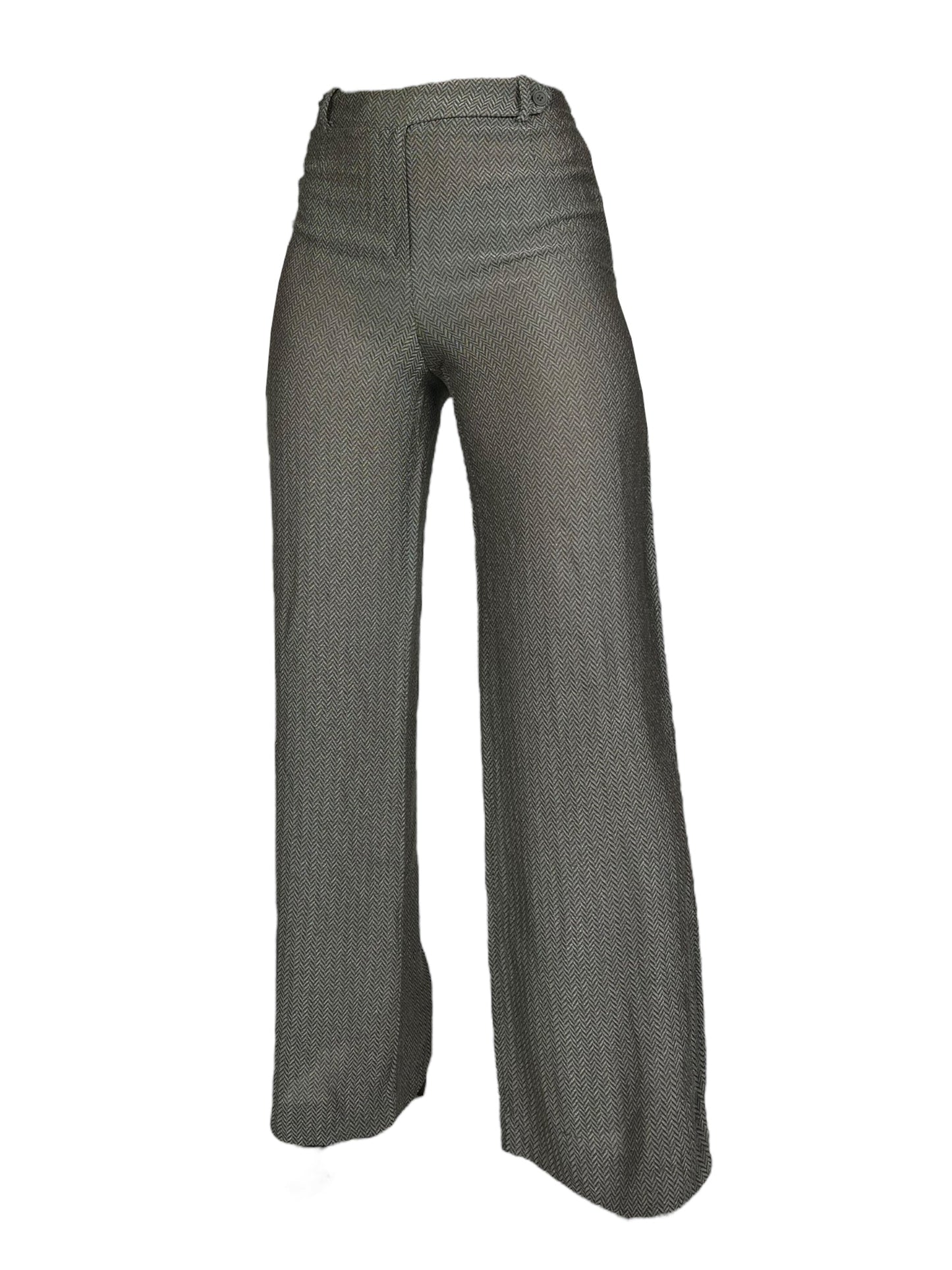 Emporio Armani 1990s herringbone trouser suit