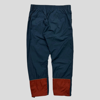 Prada Milano 2017 Rubber Logo Tech Trousers - M/L