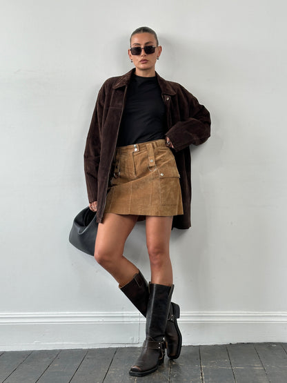 Conbipel Suede Mini Skirt - W28