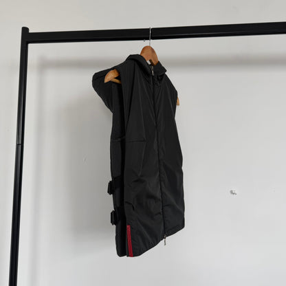 ss2000 prada sport bondage gilet | O/S, Red