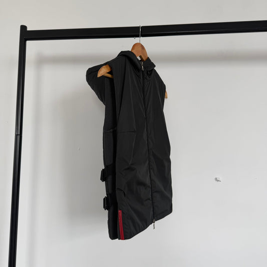 ss2000 prada sport bondage gilet | O/S, Red