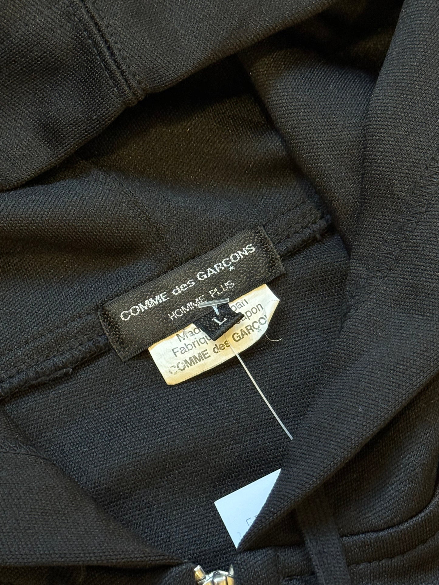 Comme des Garçons Homme Plus Asymmetrical Zip Up Hoodie L | O/S, Navy